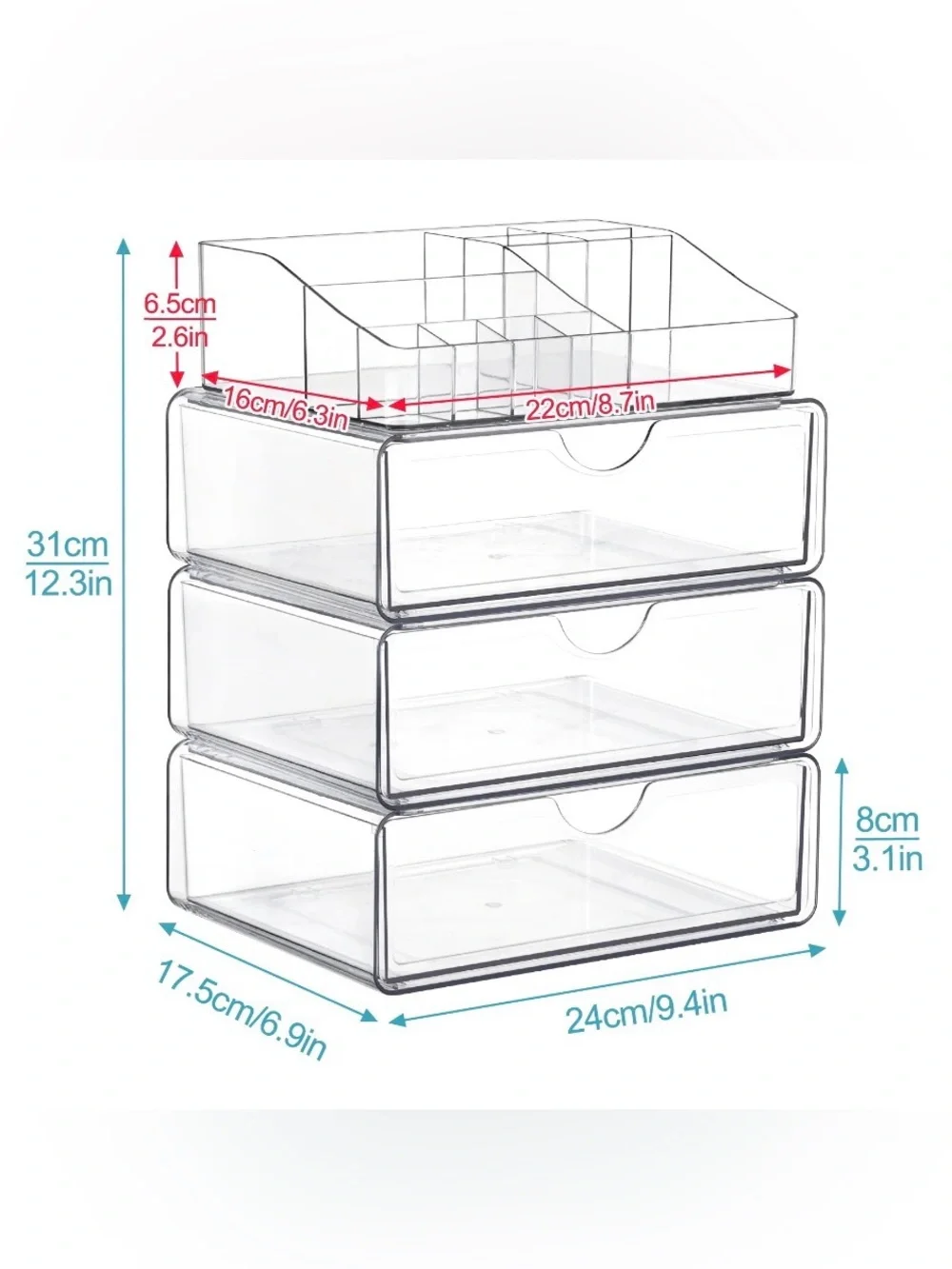 4-Tier Acrylic Organizers
